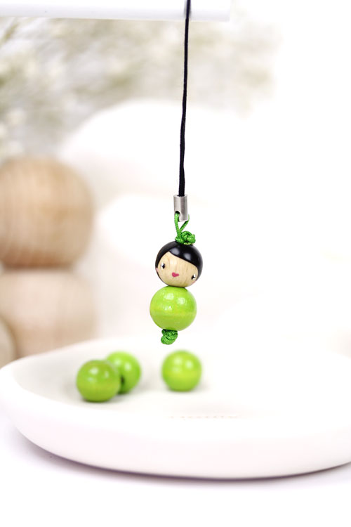 (image pour) Poupée Bois 10 mm Pistache