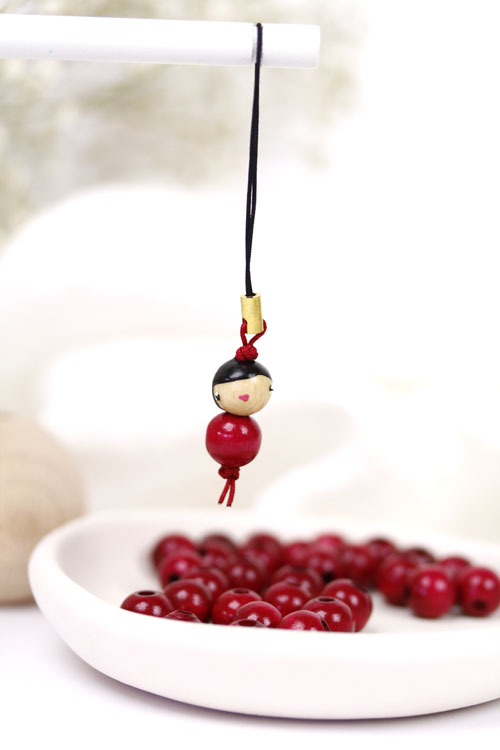 (image pour) Poupée Bois 10 mm Cerise