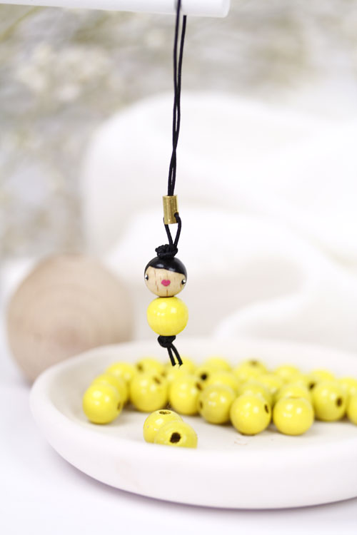 Poupée Bois 10 mm Citron (image pour) Poupée Bois 10 mm Citron