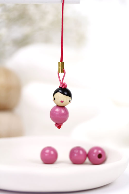 Poupée Bois 12 mm Pivoine (image pour) Poupée Bois 12 mm Pivoine