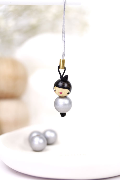 Poupée Bois 12 mm Argent (image pour) Poupée Bois 12 mm Argent