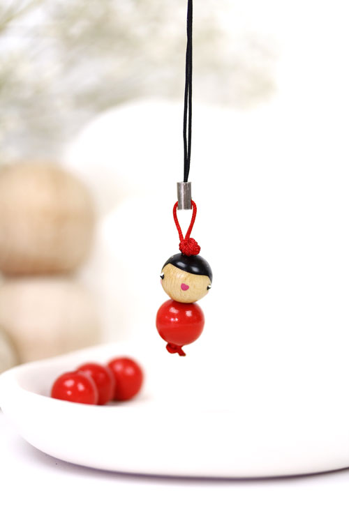 (image pour) Poupée Bois 12 mm Coccinelle