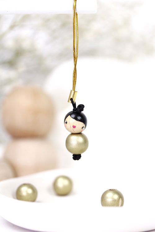 Poupée Bois 12 mm Or (image pour) Poupée Bois 12 mm Or