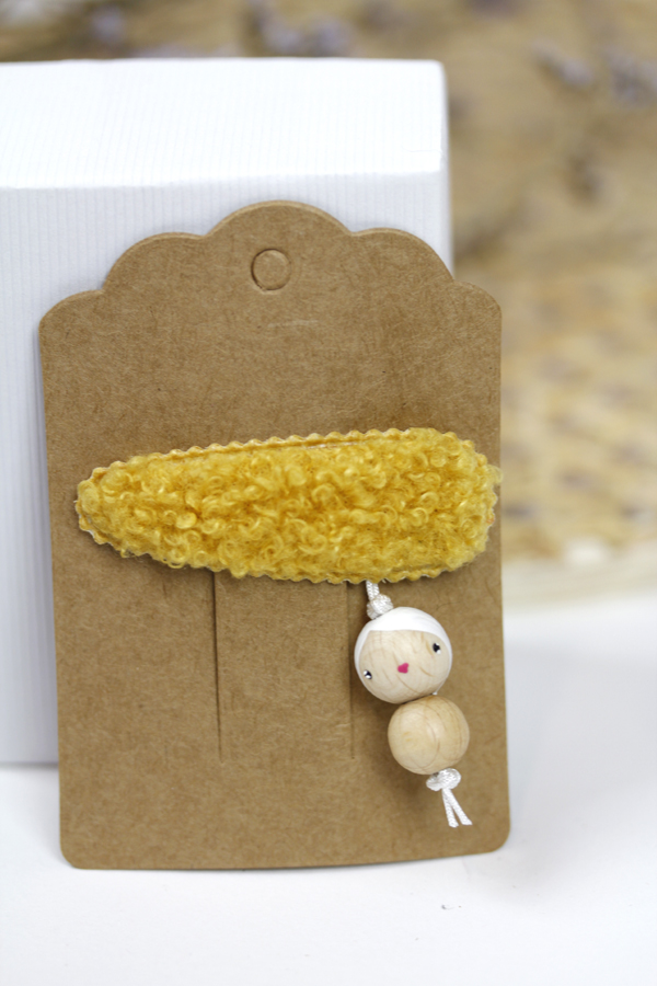 (image pour) Barrette Pilou Moutarde