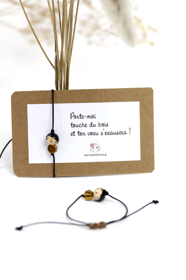 (image pour) Bracelet Coulissant Junior Hématite Noir