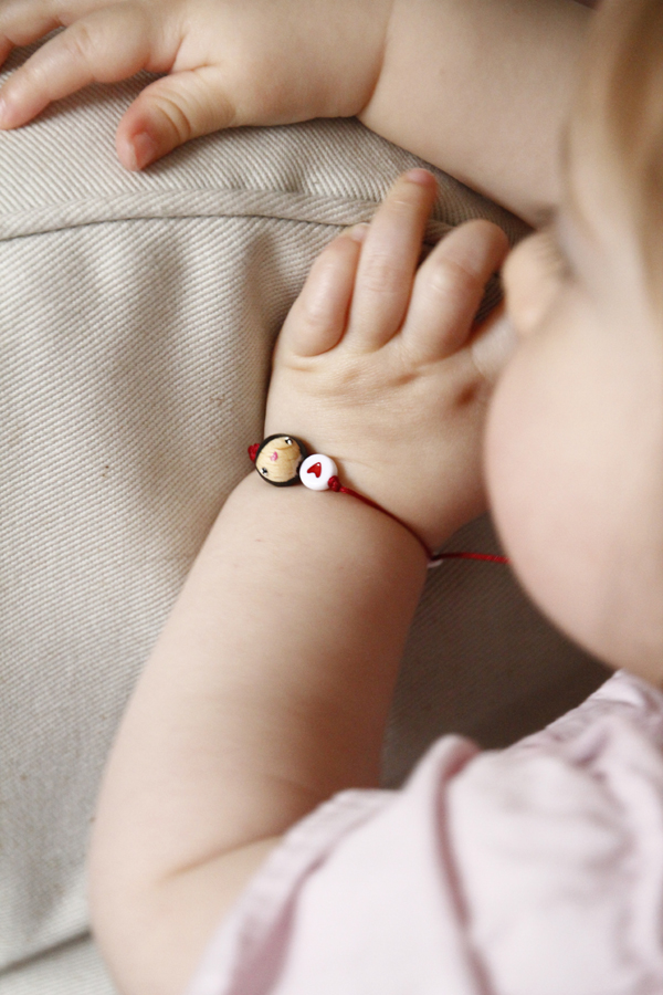 (image pour) Bracelet Coulissant junior Cœur Rouge