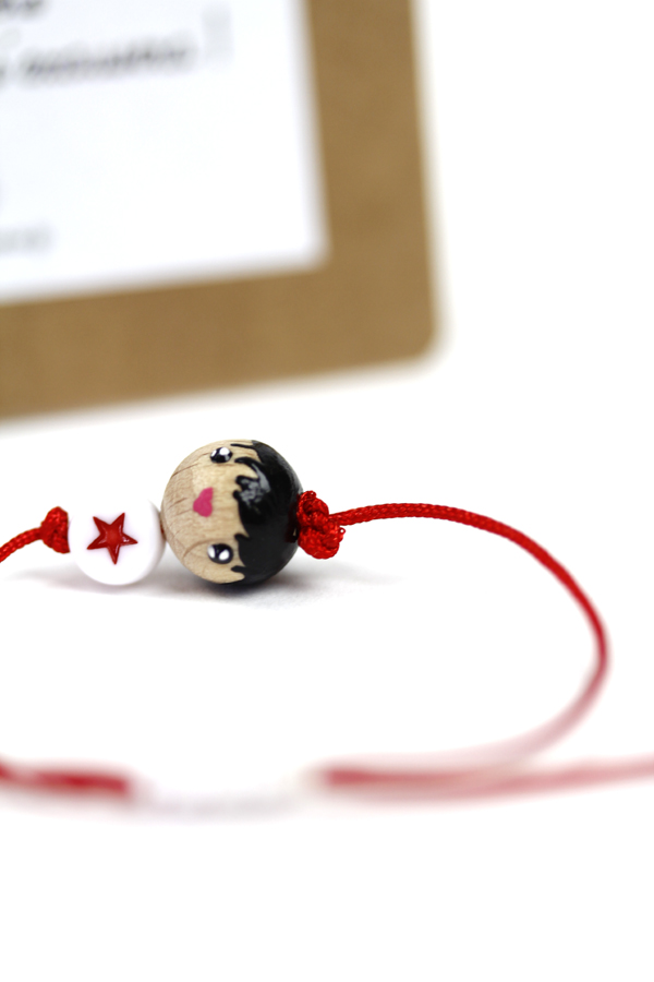 (image pour) Bracelet Coulissant Junior Garçon Etoile Rouge