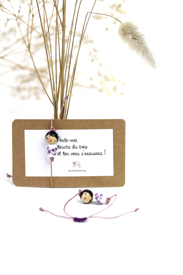 (image pour) Bracelet Coulissant Junior Porcelaine Lilas