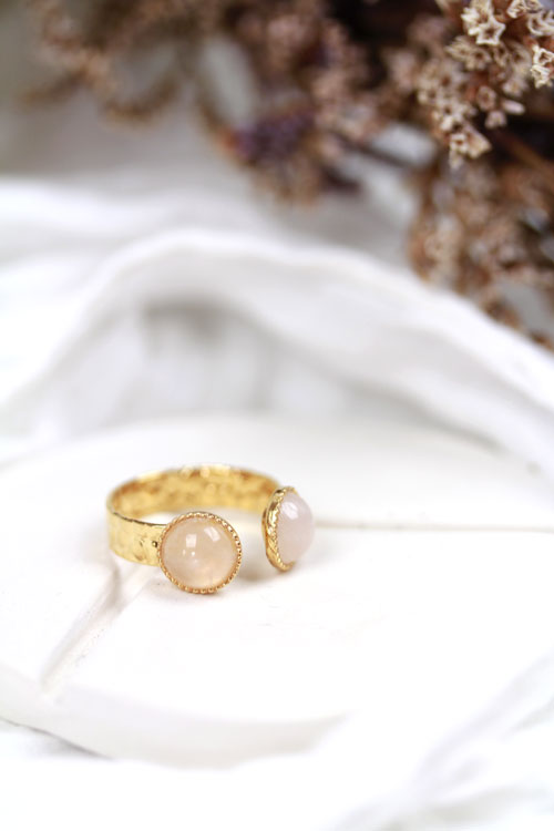 (image pour) Bague Quartz Rose Emy