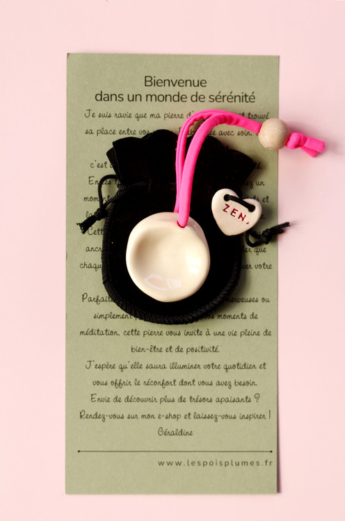 (image pour) Galet anti-stress émail brillant lisse