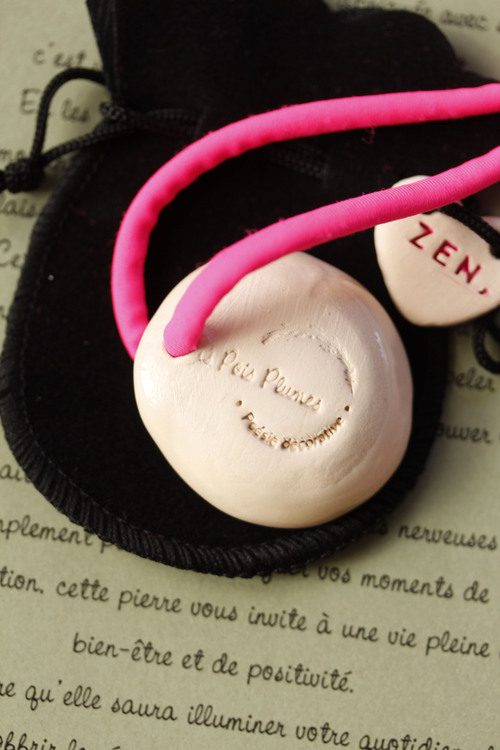 (image pour) Galet anti-stress émail brillant lisse