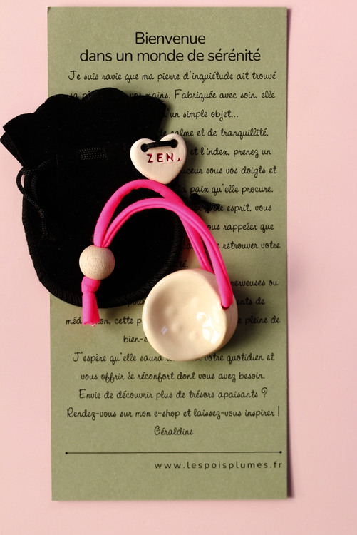 (image pour) Galet anti-stress émail brillant ancrage 😊