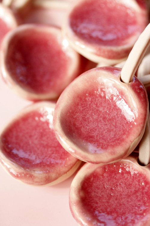 (image pour) Galet anti-stress émail Rose Ancien