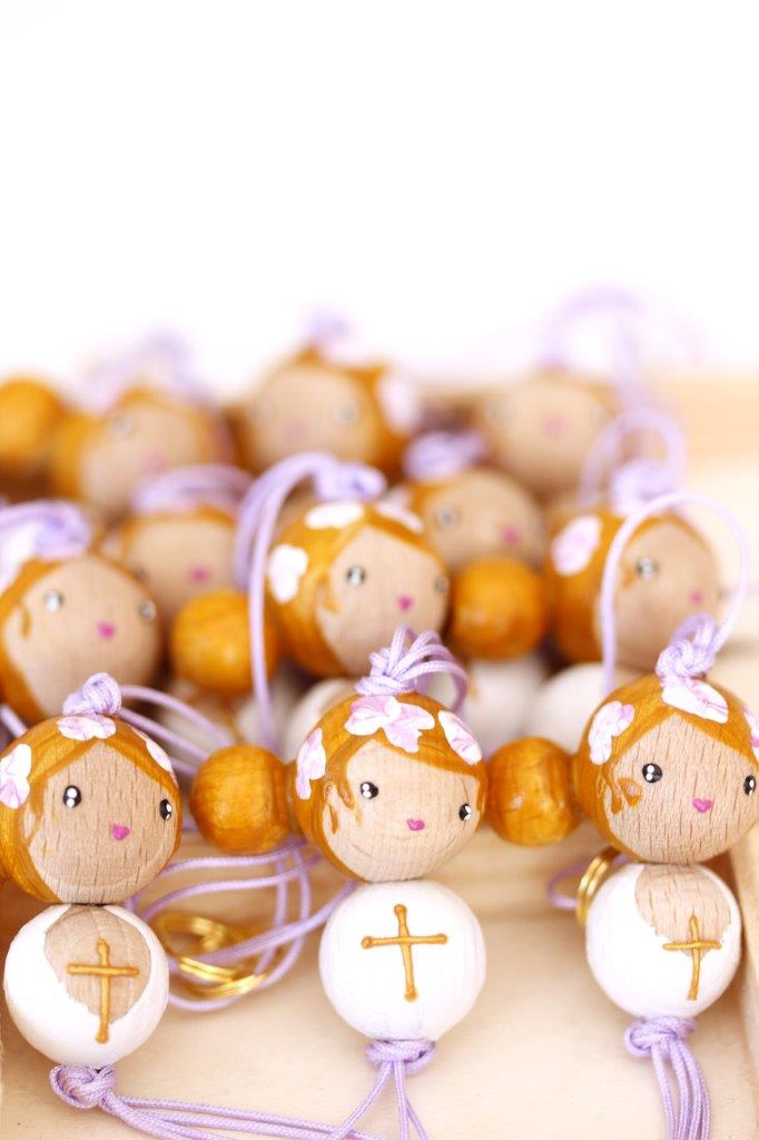 (image pour) PoiS PlumeS Fille Personnalisée Baptisée/Communiante