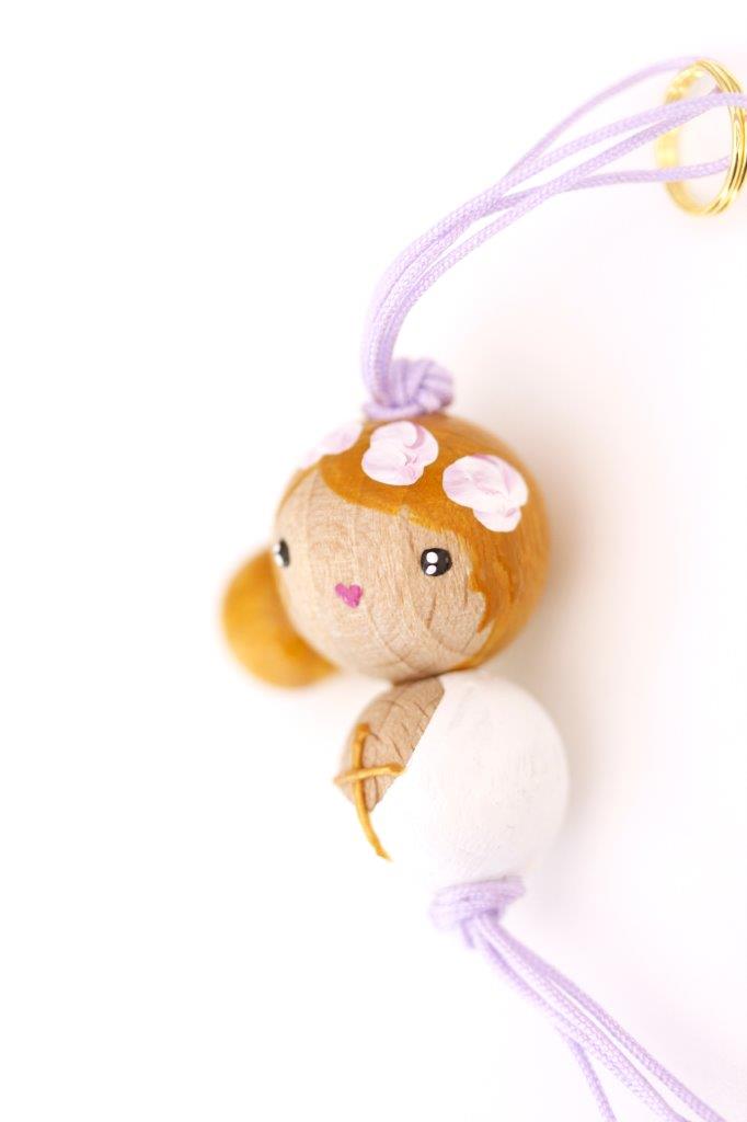 (image pour) PoiS PlumeS Fille Personnalisée Baptisée/Communiante