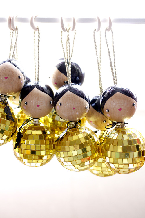 (image pour) Grande Boule Facette Doré 🪩🟡