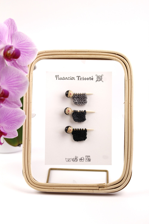 (image pour) Nuancier Tricoté Gris de lin