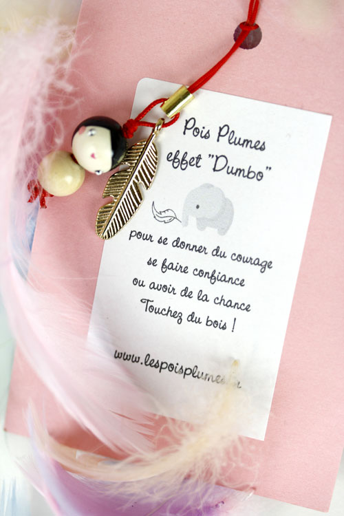 (image pour) Puce "Plume magique effet Dumbo"