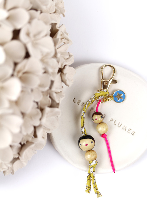 (image pour) Mousqueton Duo ⭐ Liberty Capel Moutarde