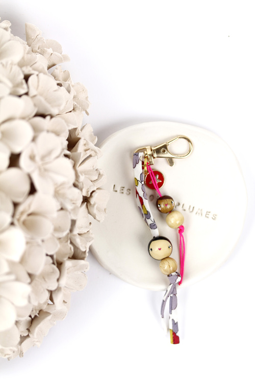 (image pour) Mousqueton Duo ⭐ Liberty Betsy Pourpre