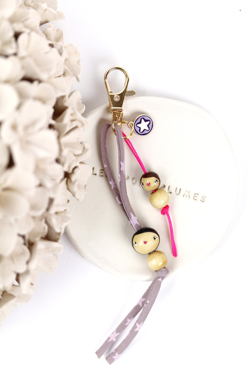 (image pour) Mousqueton Duo ⭐ Etoile Parme