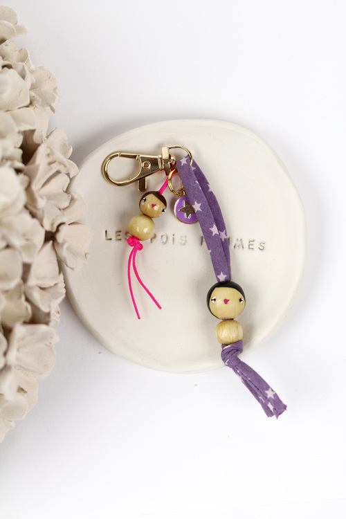 (image pour) Mousqueton Duo ⭐ Etoile Violet