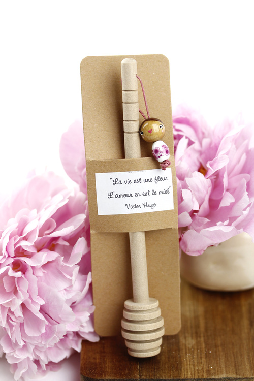 (image pour) Cuillère en bois Miel 🌼 Violine