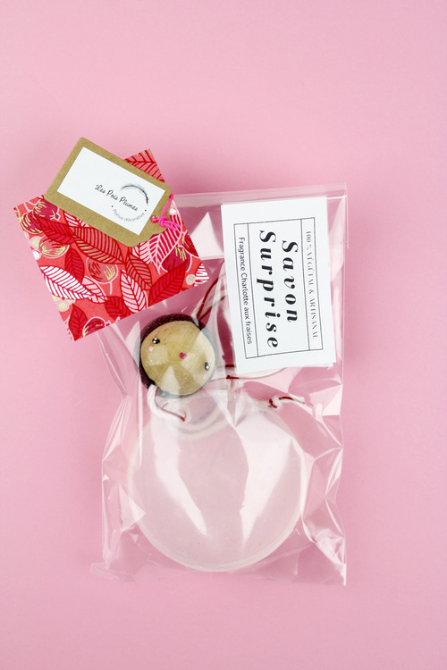 (image pour) Savon Surprise Fraise Grand Rond Plein