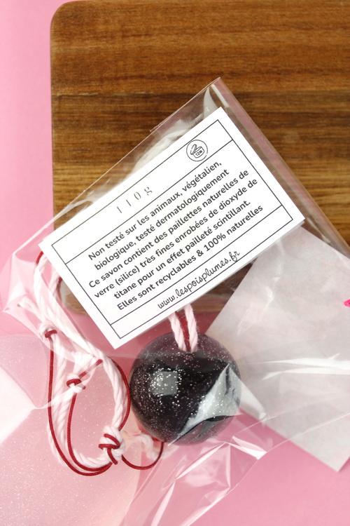 (image pour) Savon Surprise Fraise Grand Rond Vide