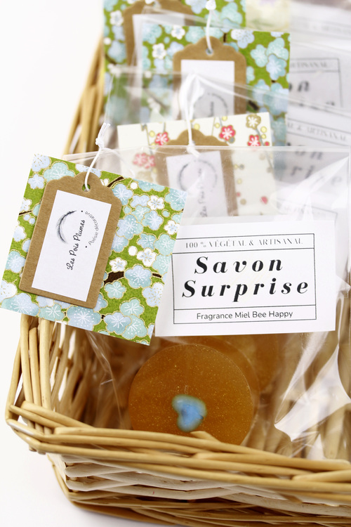 (image pour) Savon Surprise Miel Petit rond Vert