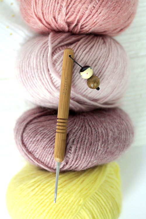 (image pour) Crochet Bambou Argenté N° 2.5 mm