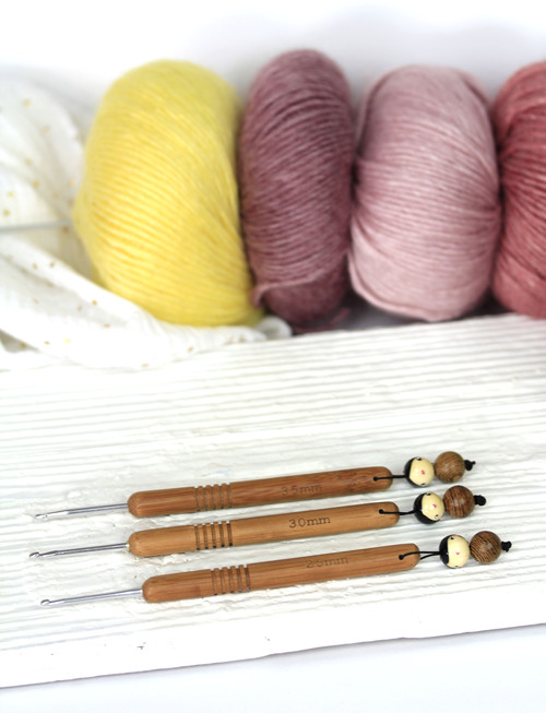 (image pour) Crochet Bambou Argenté N° 2.5 mm