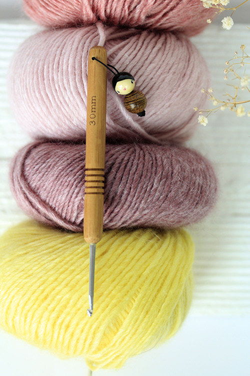 (image pour) Crochet Bambou Argenté N° 3 mm