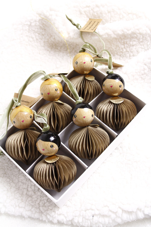 (image pour) Boule Origami Dentelle Verte