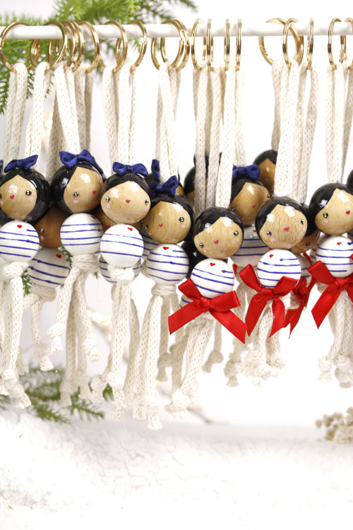 (image pour) Porte Clé Marinière 🎀