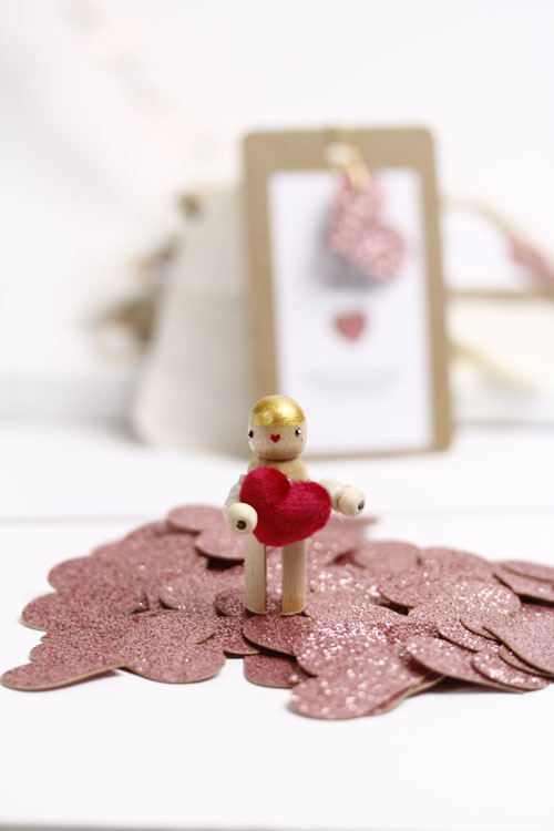 (image pour) Câlin de poche Cœur ❤️ cheveux dorés