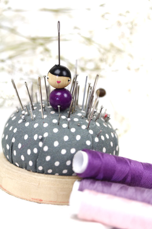 (image pour) Poupée Couture 12 mm Prune