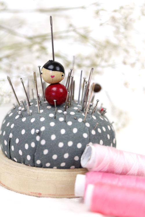 (image pour) Poupée Couture 12 mm Cerise