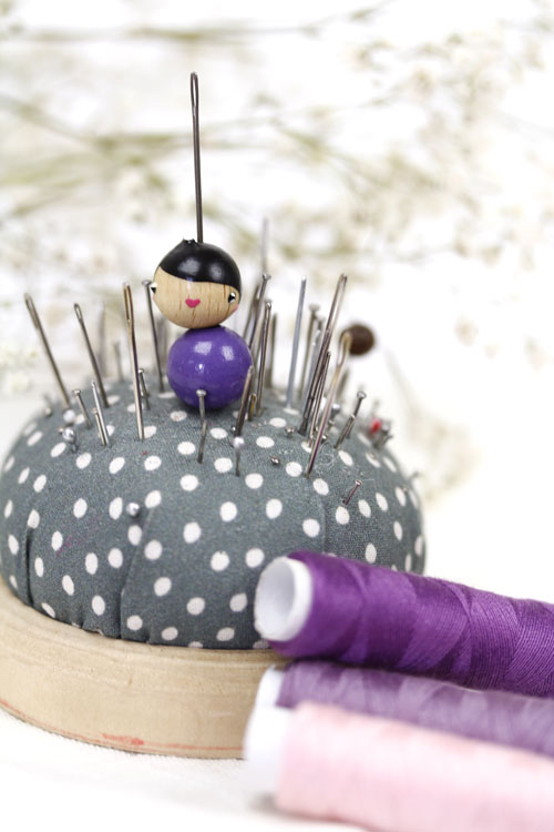 (image pour) Poupée Couture 12 mm Violette